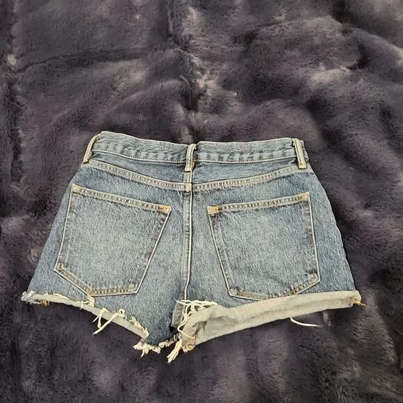 Dark wash high waist All saints "paula" jean shorts size 28! - Picture 11 of 15